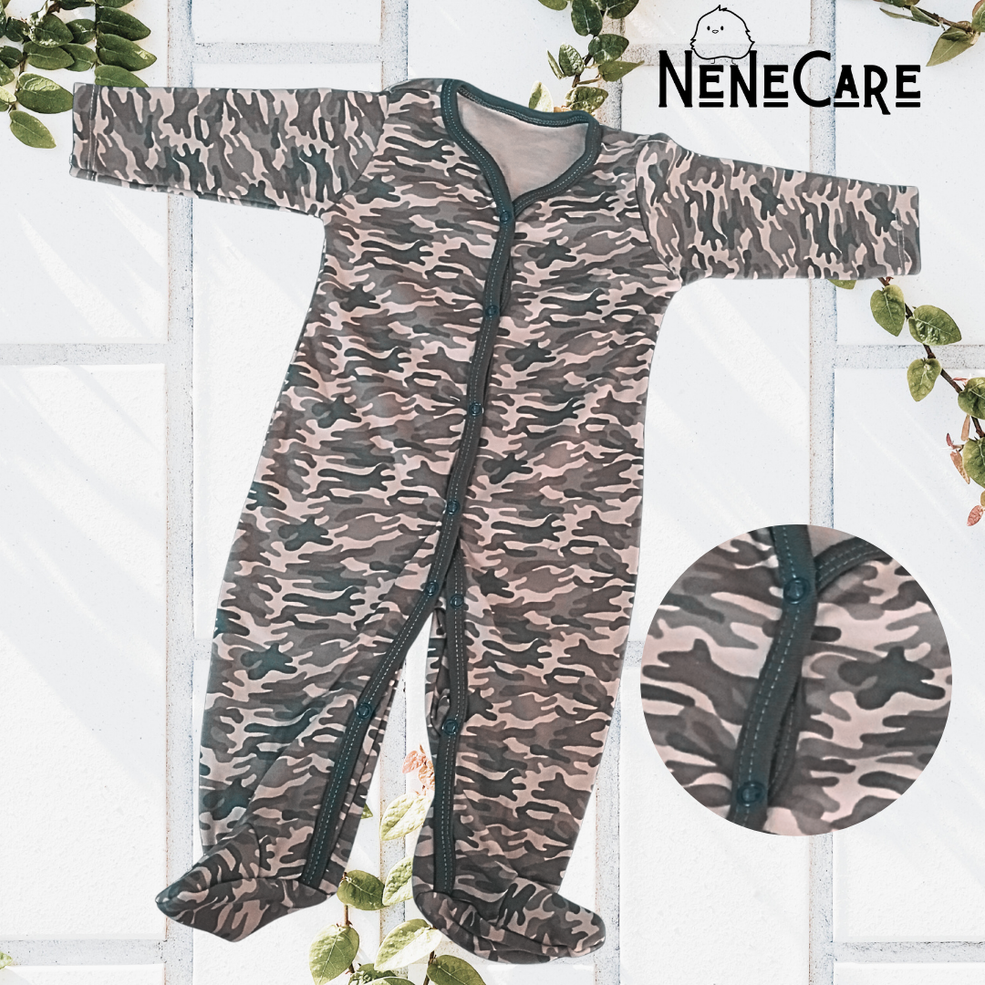 SET DE 3 PIEZAS ESTAMPADO MILITAR PARA BEBE 18 MESES