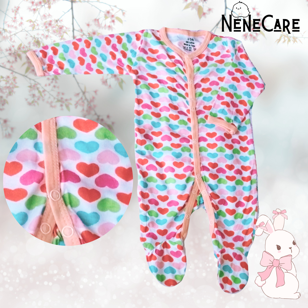 SET DE 2 MAMELUCOS Y PAÑALERO PARA BEBITA 3 A 6 MESES