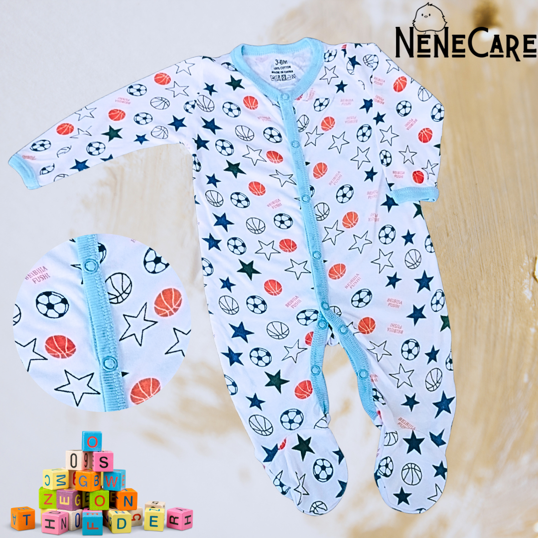 SET DE MAMELUCOS Y PAÑALERO PARA BEBE 3 A 6 MESES