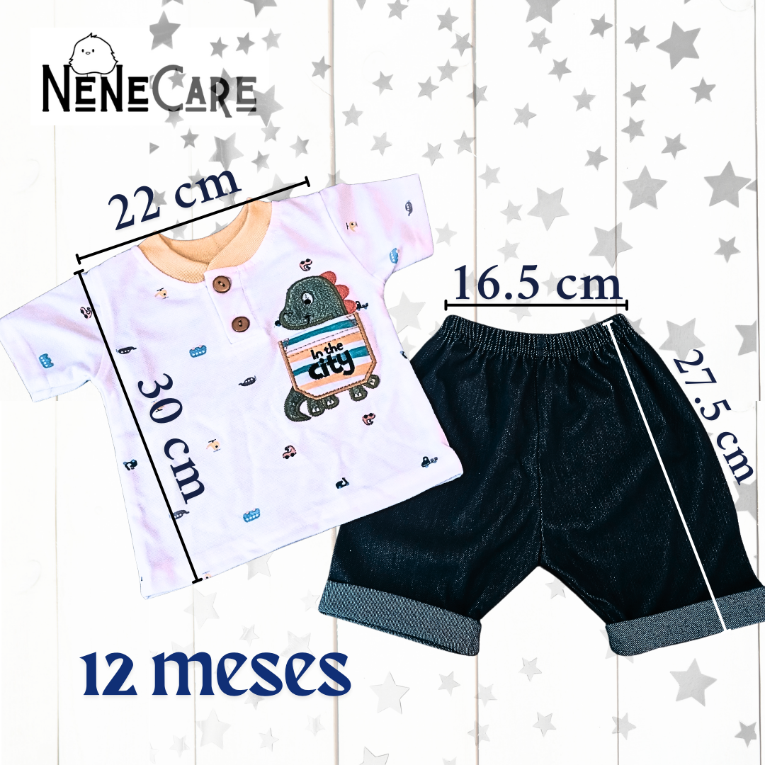 SET DE 2 PIEZAS PARA BEBE DE 12 MESES