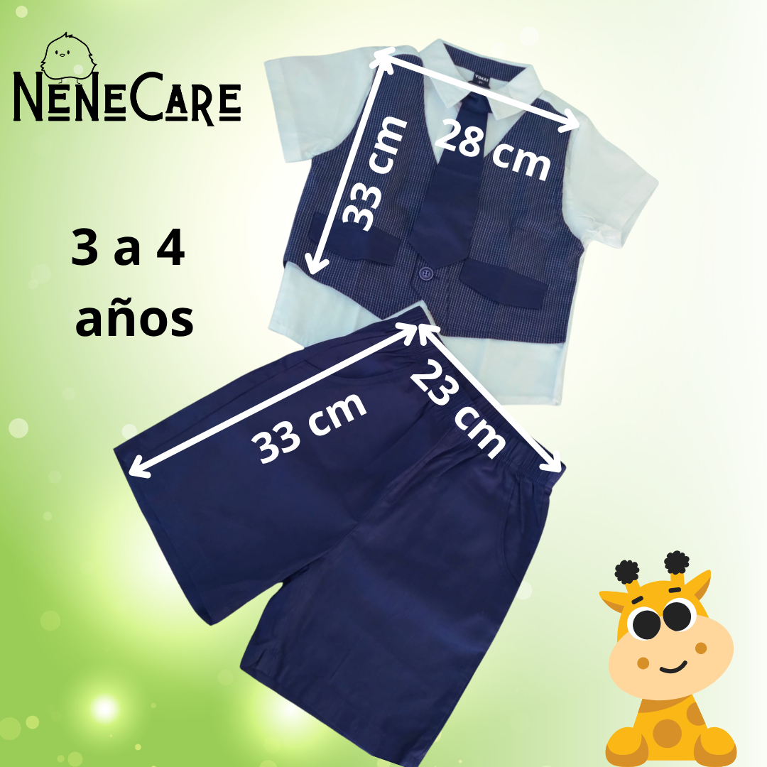 CONJUNTO DE GALA PARA NIÑO DE 3 A 4 AÑOS