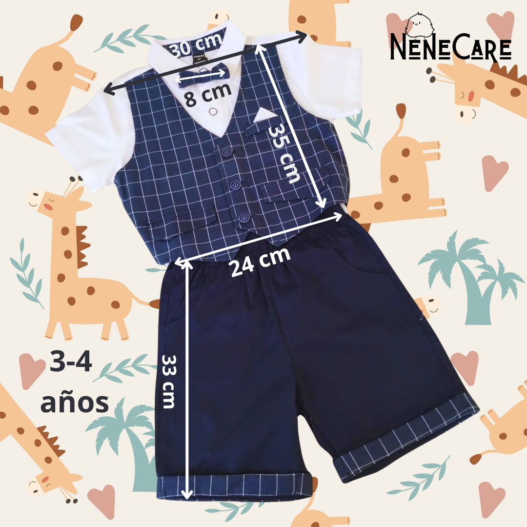 TRAJECITO DE GALA PARA NIÑO 3 A 4 AÑOS