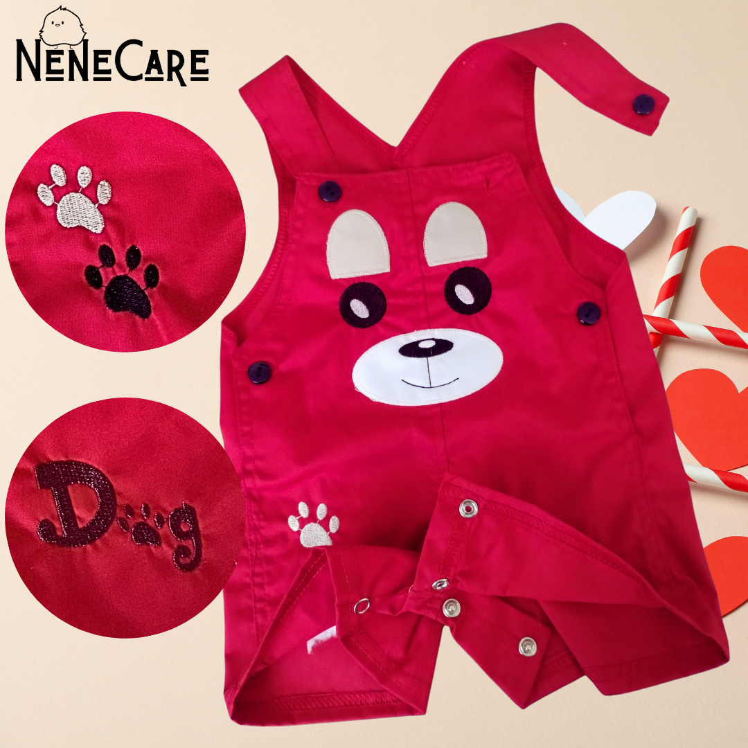 SET DE 2 PIEZAS JUMPER DE PERRITO 12 MESES