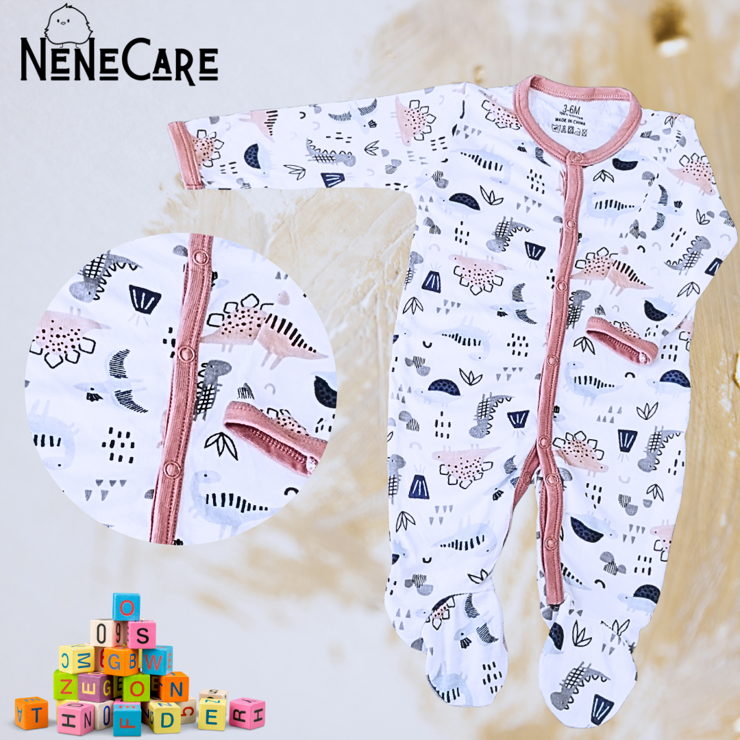 SET DE MAMELUCOS Y PAÑALERO PARA BEBE 3 A 6 MESES