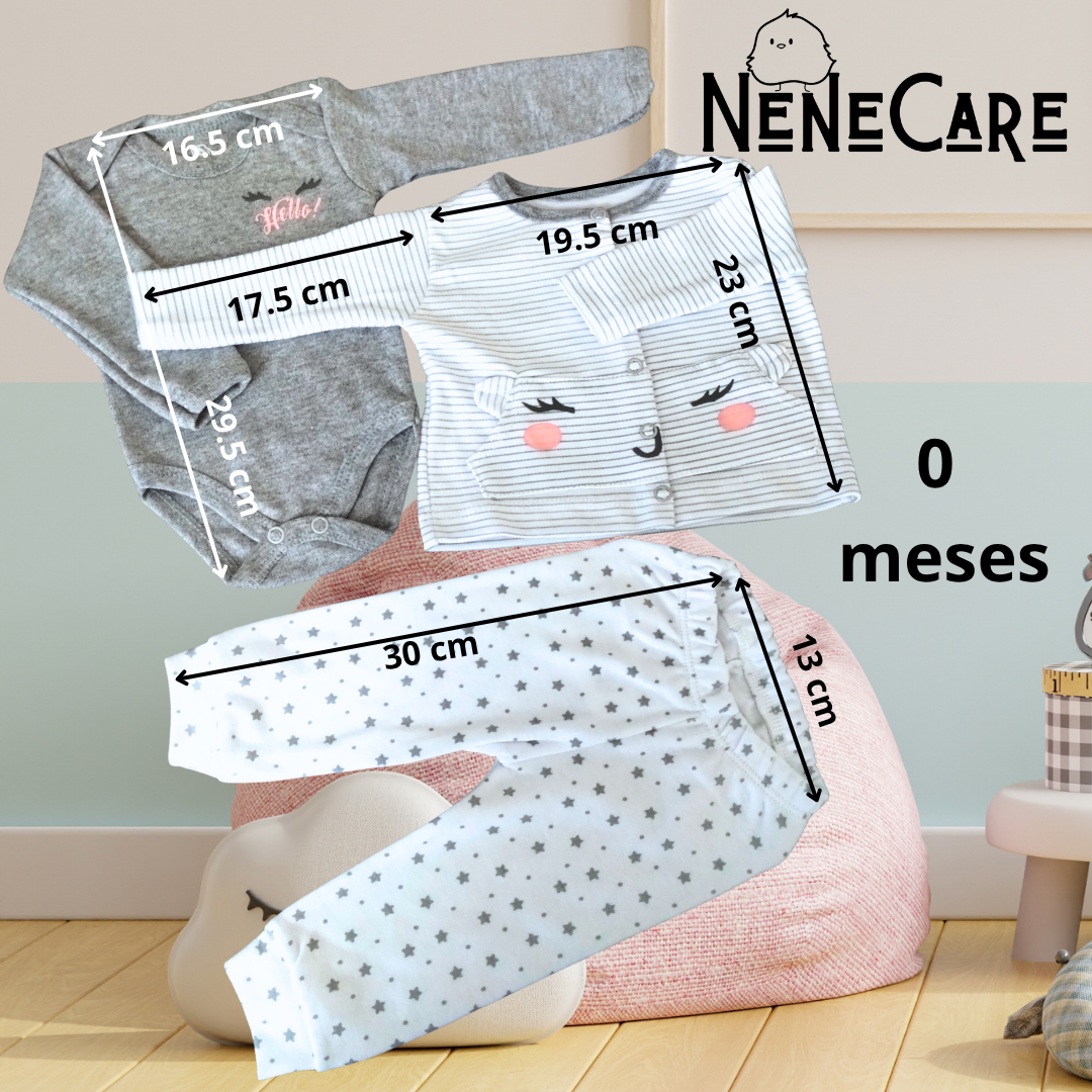 CONJUNTO PARA RECIEN NACIDA 0 MESES