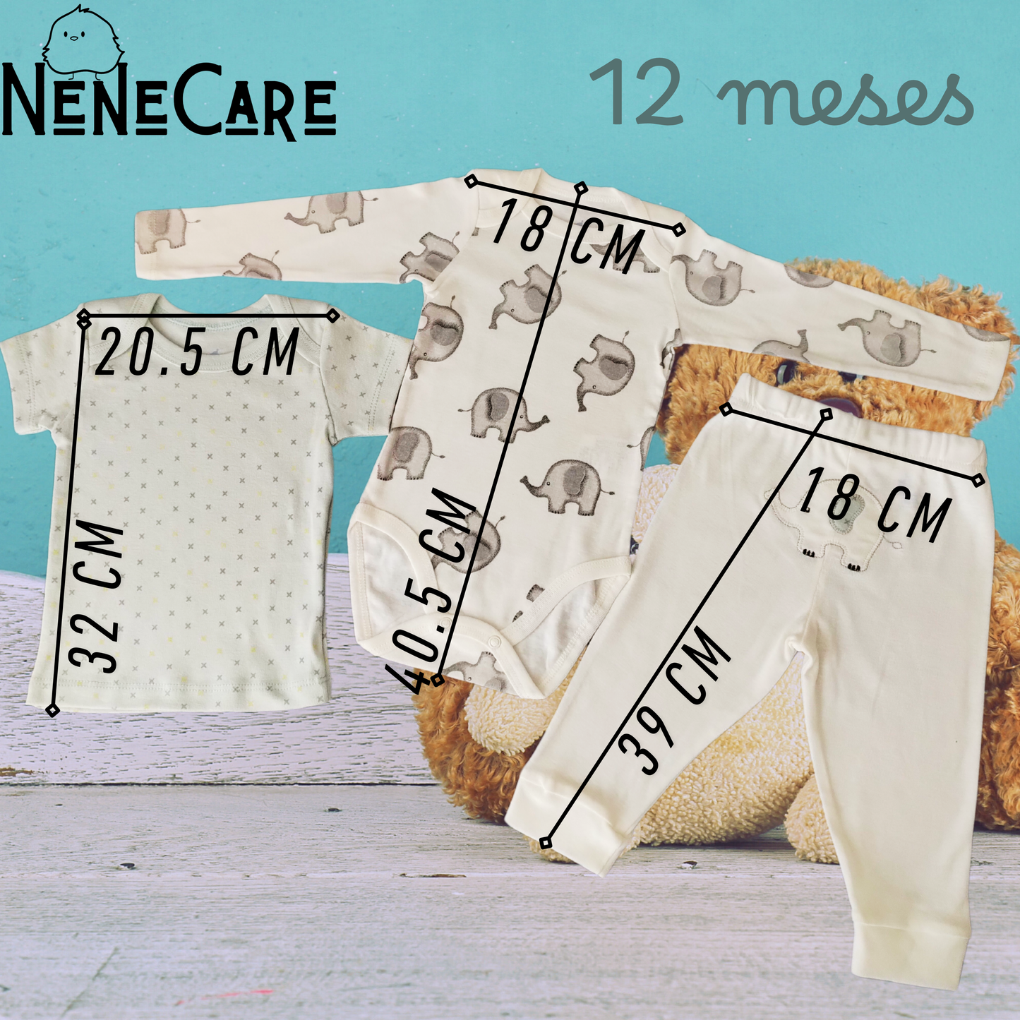 CONJUNTO DE ROPA DE BEBE 12 MESES