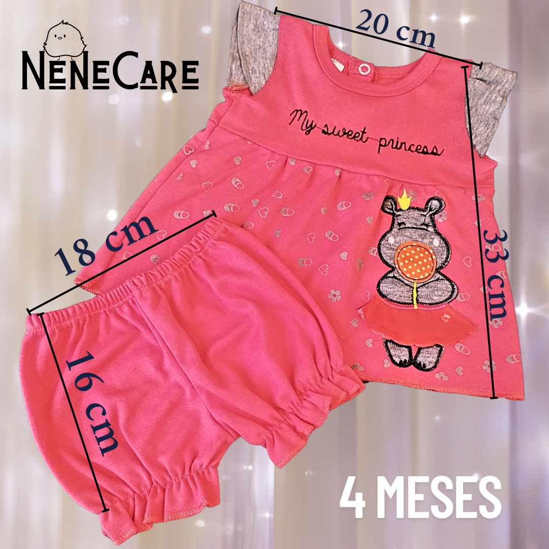 CONJUNTO DE 2 PIEZAS PARA 4 MESES