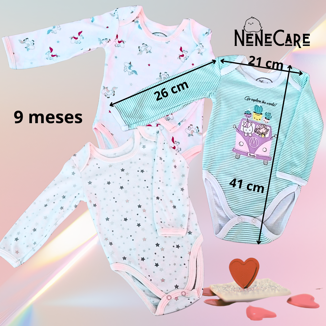 SET DE PAÑALEROS PARA BEBITA 9 MESES