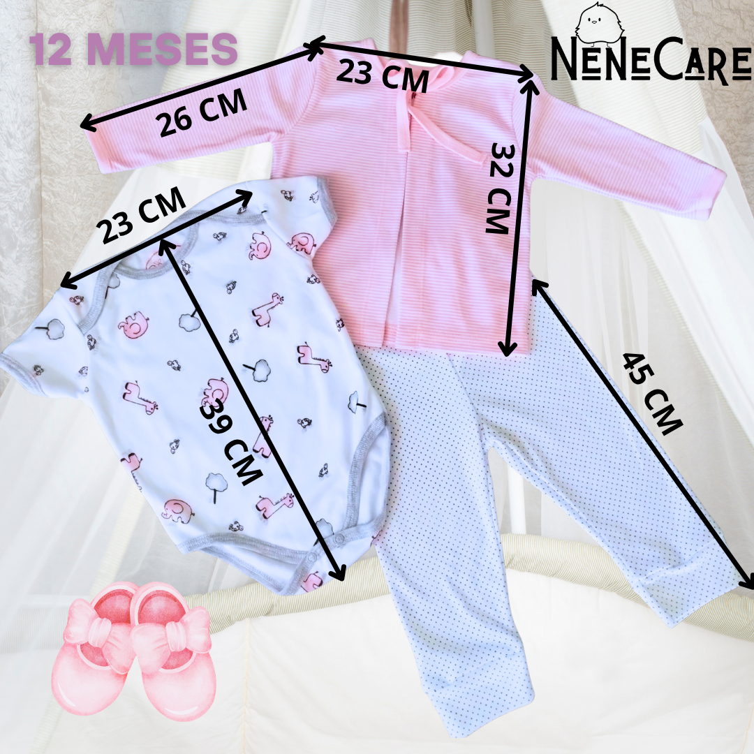 CONJUNTO PARA BEBITA DE 12 MESES