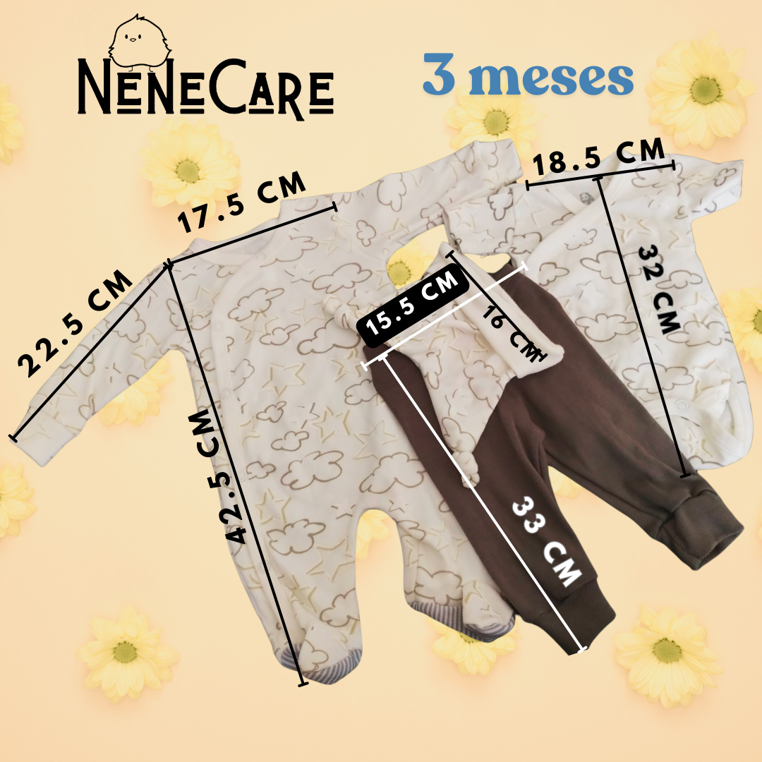 CONJUNTO PARA BEBE DE 4 PIEZAS