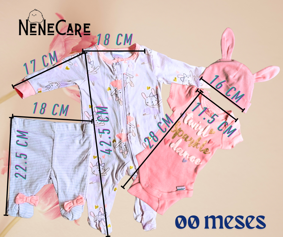 CONJUNTO PARA RECIEN NACIDA 00-0 MESES
