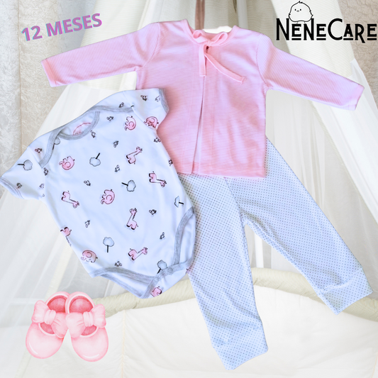 CONJUNTO PARA BEBITA DE 12 MESES