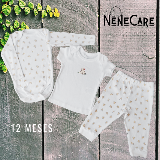SET 3 PIEZAS PARA BEBE DE 12 MESES