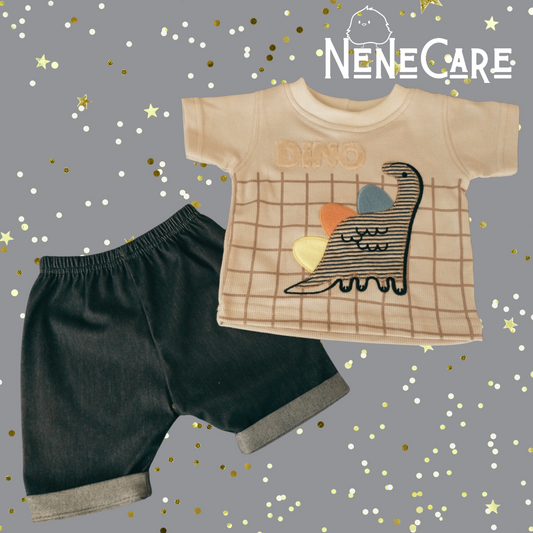 SET DE 2 PIEZAS CON SHORT PARA BEBE 12 MESES