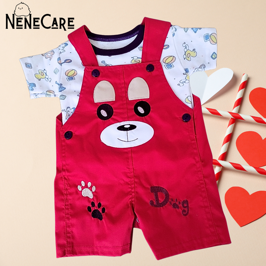 SET DE 2 PIEZAS JUMPER DE PERRITO 12 MESES