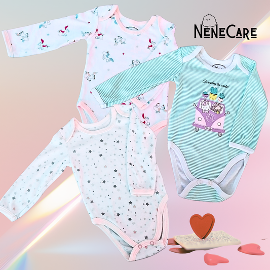 SET DE PAÑALEROS PARA BEBITA 9 MESES