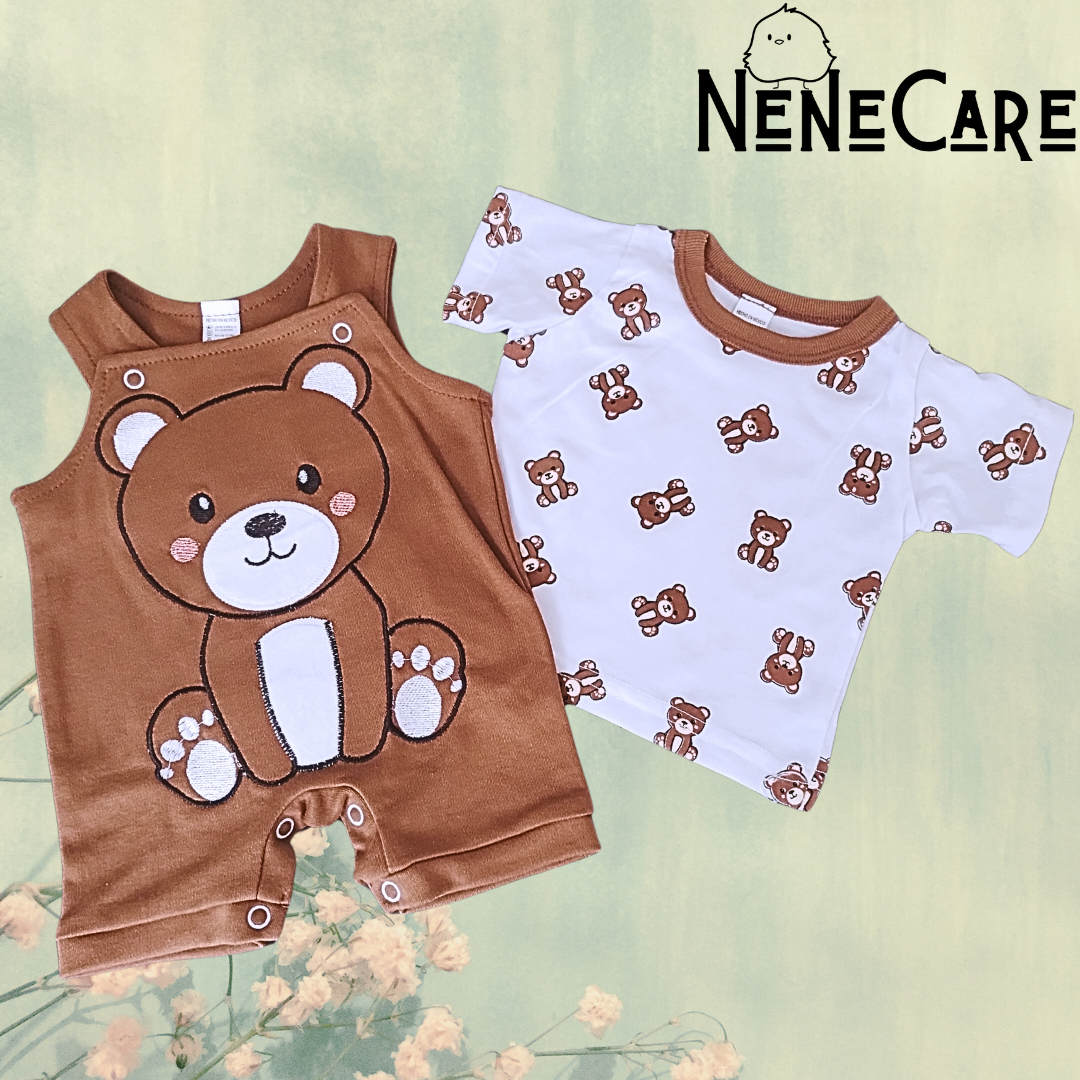 SET DE JUMPER Y CAMISETA PARA BEBE 12 MESES